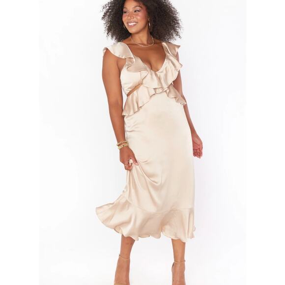 Zoey Midi Dress Show Me Your MuMu NWOT - Picture 3 of 7